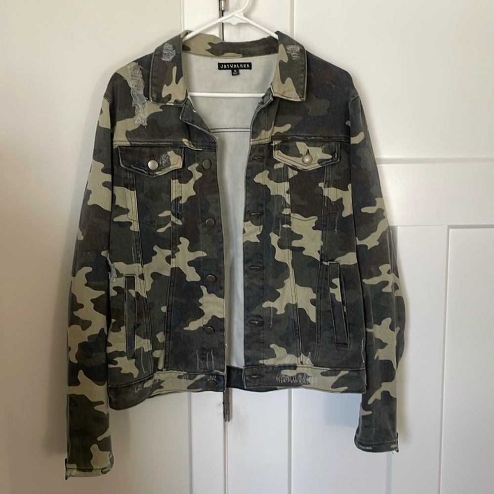 Jay Walker camo denim jacket